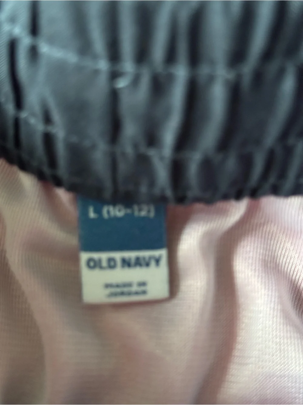 Old Navy Hot Pink Swim Shorts with Navy Waistband and Neon Drawstring